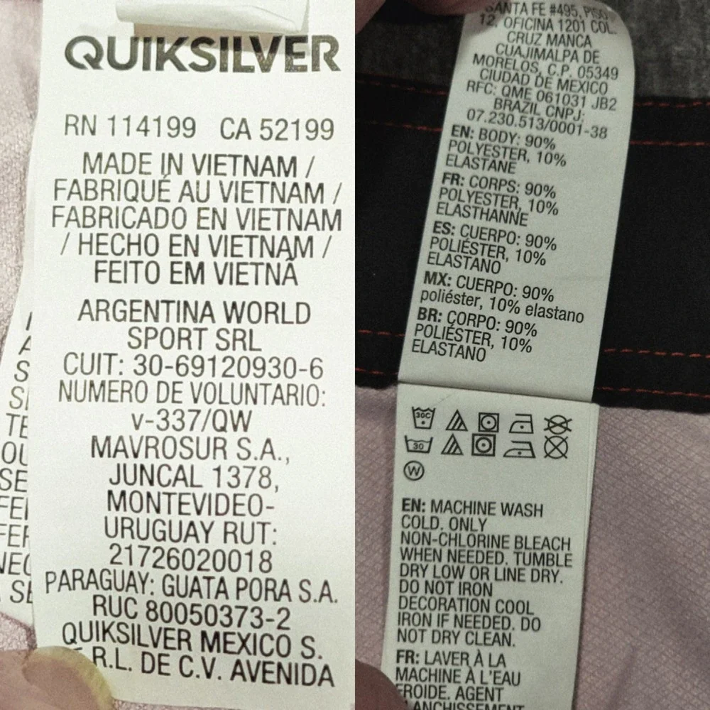 Quiksilver Boardshorts 38 x10 Men 21